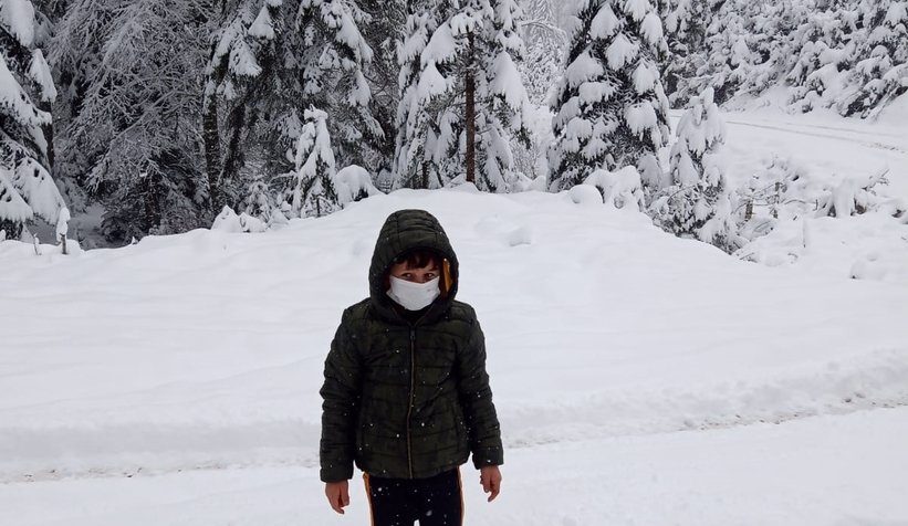 Gökçeler Kındıra Yaylası'nda kar kalınlığı yarım metreyi buldu