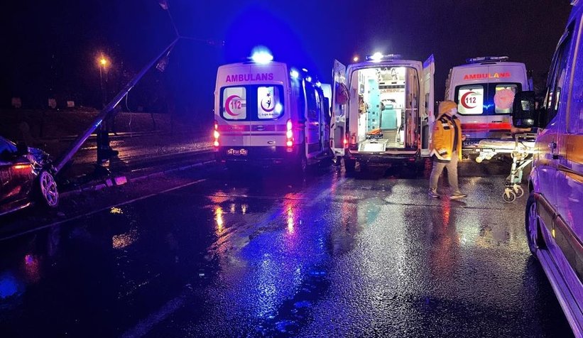 Güneşler çevre yolunda zincirleme kaza: 12 yaralı