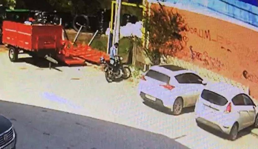 Güpegündüz motosikleti böyle çaldı