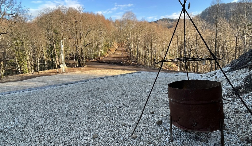 Güzlek Kızak Şenliği alanı hazırlandı