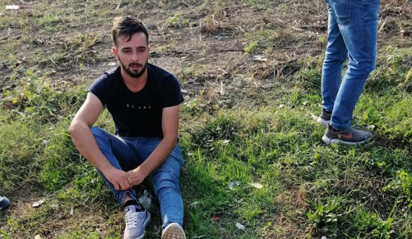 Hafriyat kamyonu ile otomobil çarpıştı