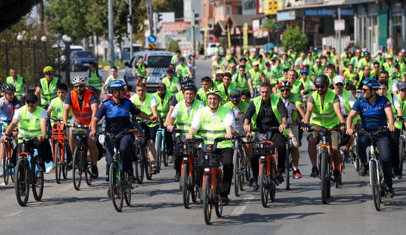 Hareketlilik haftasında bisiklet etkinliği