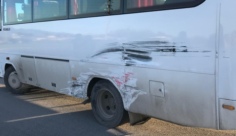 Hasta taşıyan ambulans kaz ayaptı