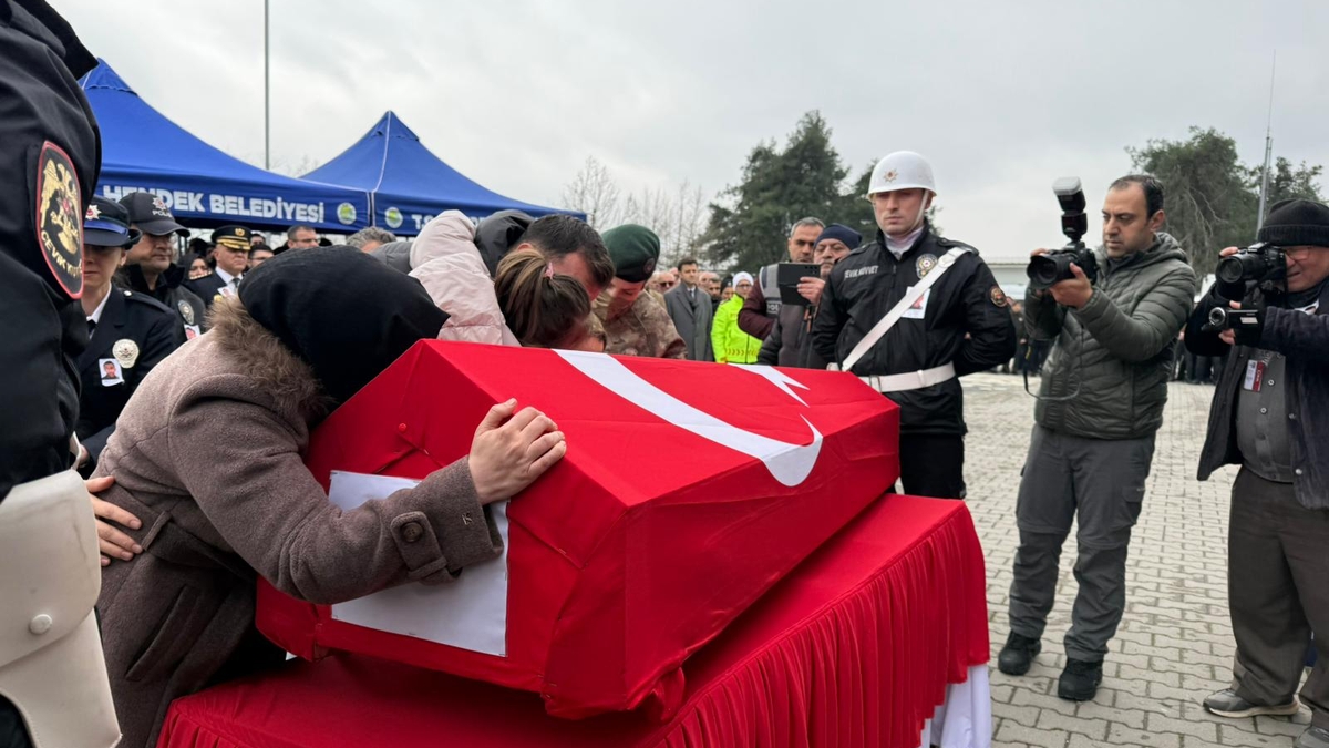 Hayatını kaybeden polis için tören düzenlendi