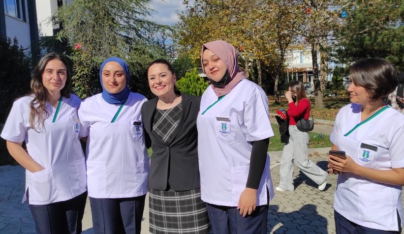 Hemşirelik bölümü öğrencilerinin forma heyecanı