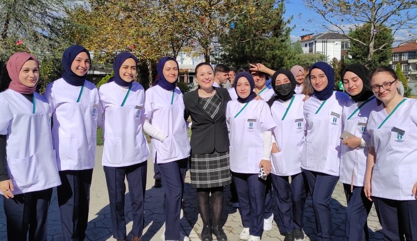 Hemşirelik bölümü öğrencilerinin forma heyecanı
