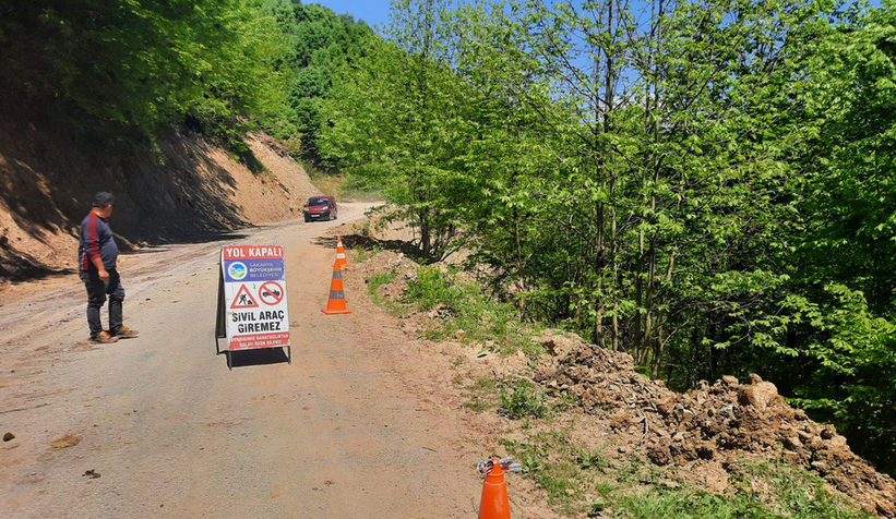 Heyelan bölgesine Büyükşehir’den anında müdahale