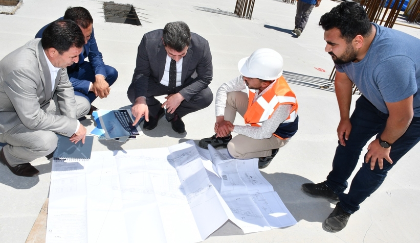 Hızırtepe'de 24 Derslikli okul inşaatı hızla yükseliyor