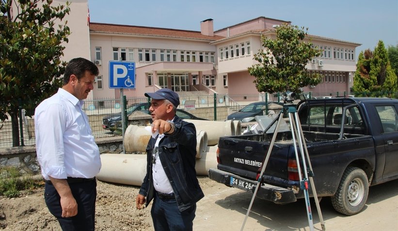 İlçe merkezinde çalışma başladı