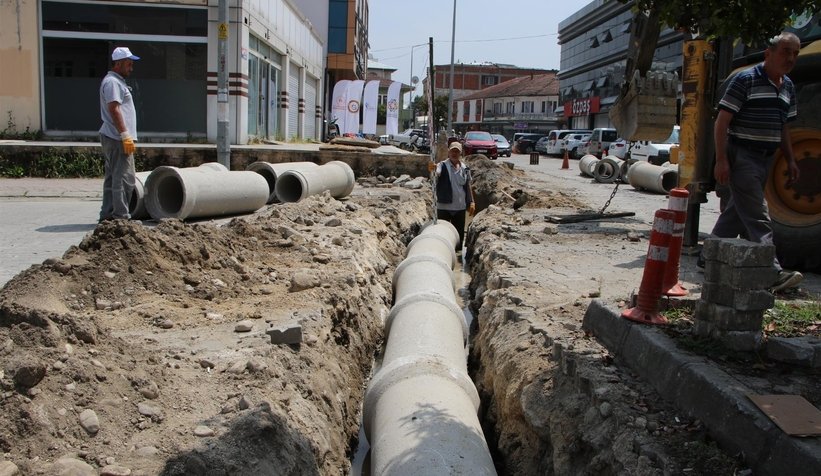 İlçe merkezinde çalışma başladı