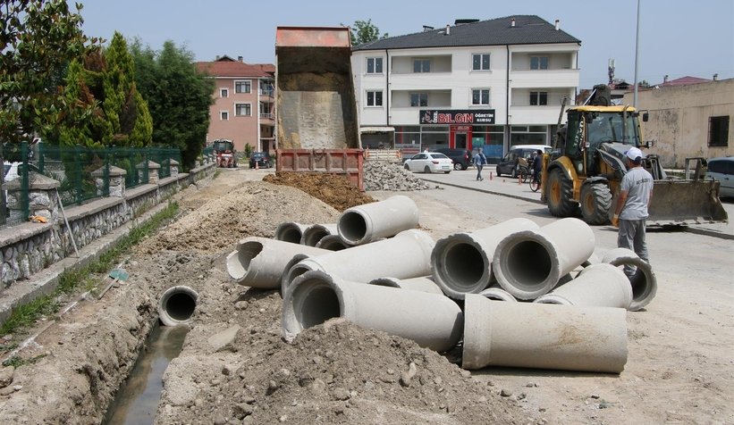 İlçe merkezinde çalışma başladı