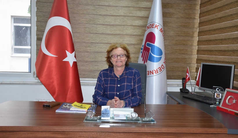 İlçenin tek kadın muhtarı