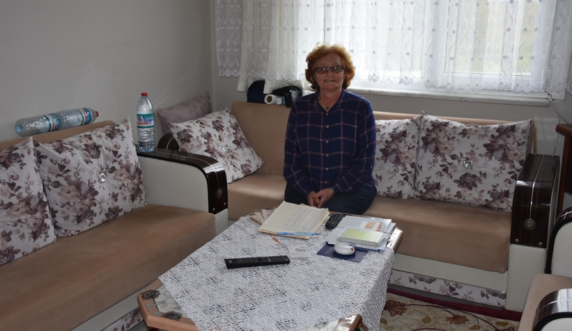 İlçenin tek kadın muhtarı