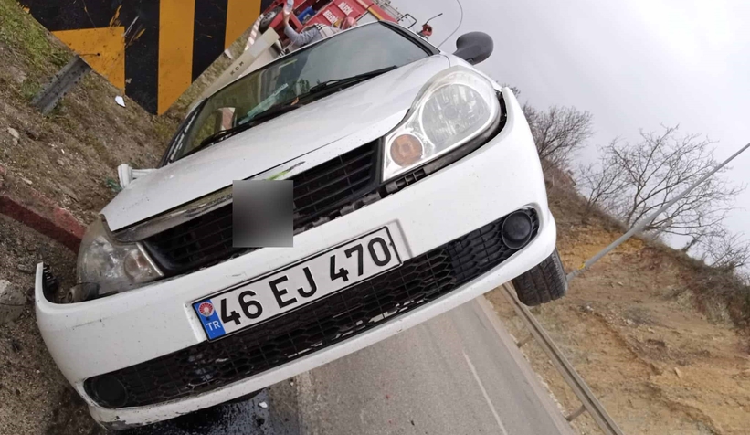 İlginç kaza: 1 yaralı