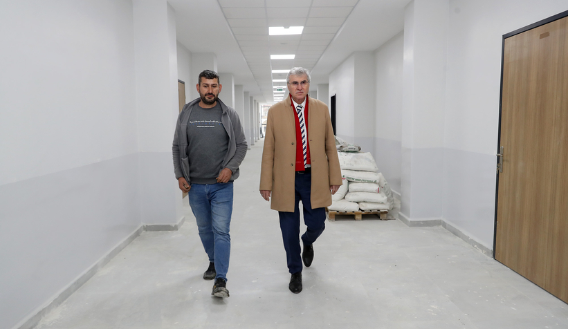 İmam Hatip Lisesi inşaatı tamamlanmak üzere