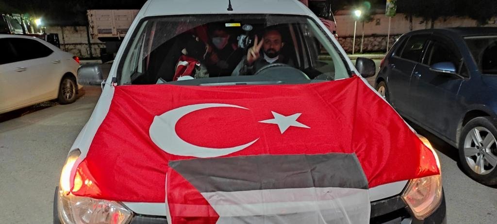 İsrail'e tepki, Filistin'e destek konvoyu