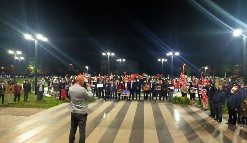 İsrail'e tepki, Filistin'e destek konvoyu