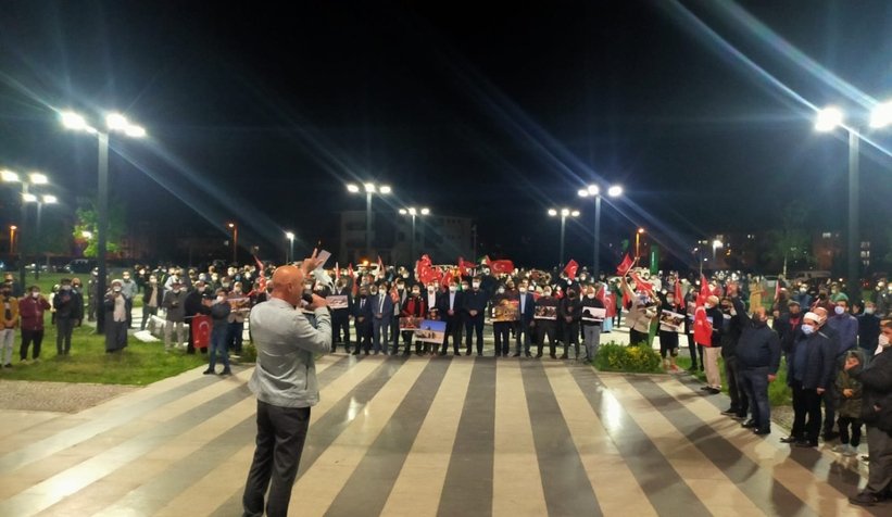 İsrail'e tepki, Filistin'e destek konvoyu