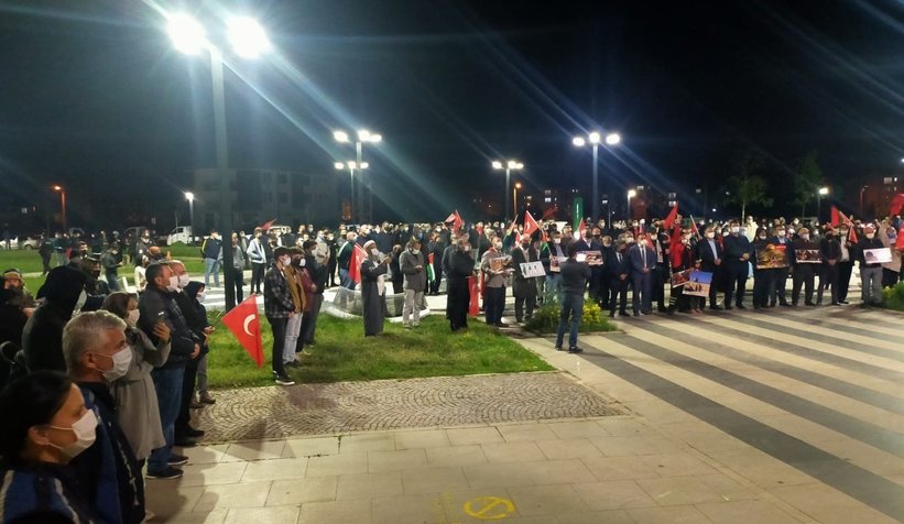 İsrail'e tepki, Filistin'e destek konvoyu