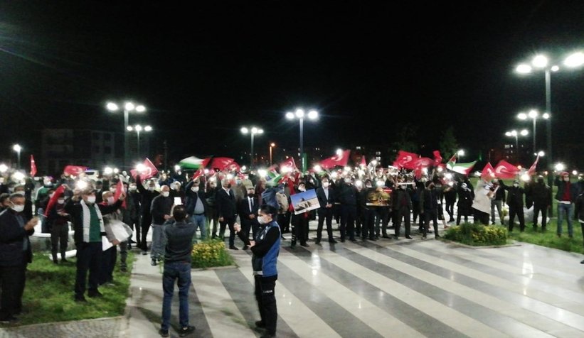 İsrail'e tepki, Filistin'e destek konvoyu