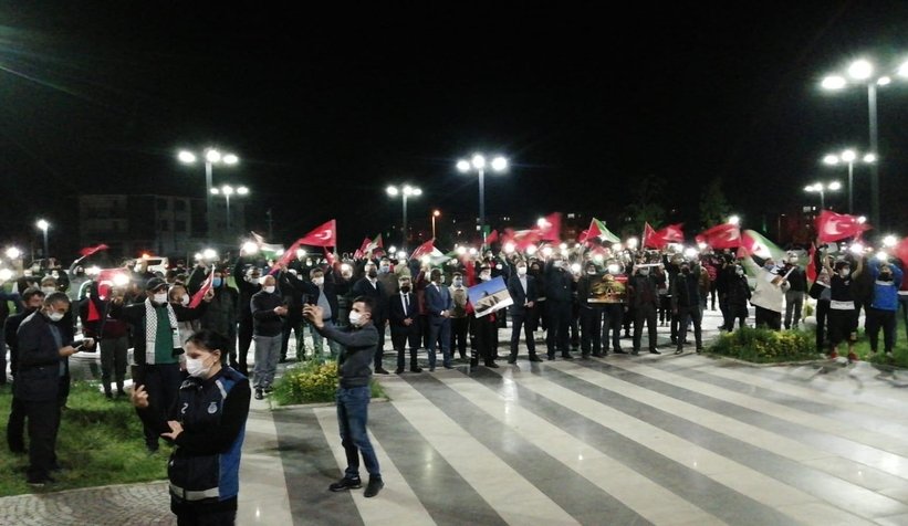 İsrail'e tepki, Filistin'e destek konvoyu