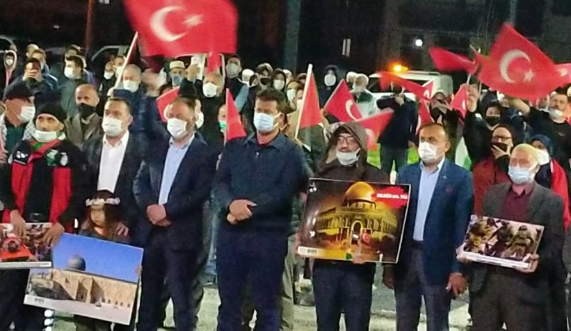 İsrail'e tepki, Filistin'e destek konvoyu