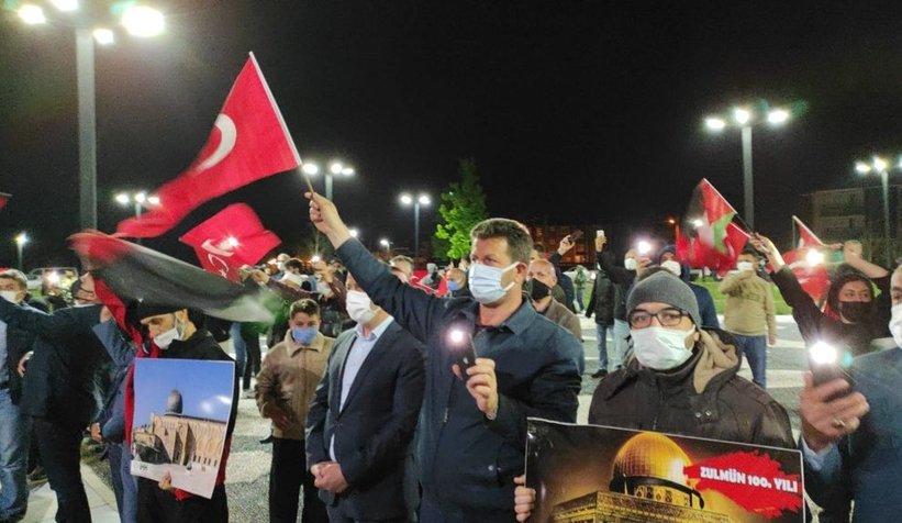 İsrail'e tepki, Filistin'e destek konvoyu