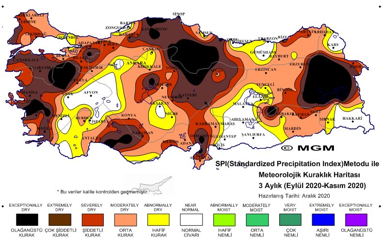 İşte 2020'de Sakarya'nın ay ay yağış raporu