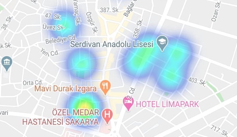 İşte ilçe ilçe koronavirüs haritası....