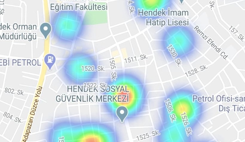 İşte Sakarya'nın ilçe ilçe korona haritası