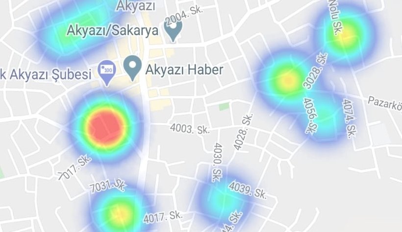 İşte Sakarya'nın ilçe ilçe korona haritası