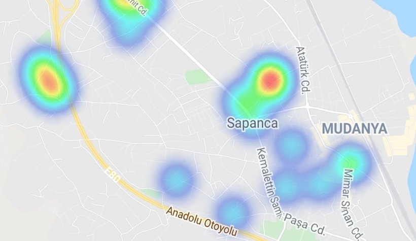 İşte Sakarya'nın ilçe ilçe korona haritası