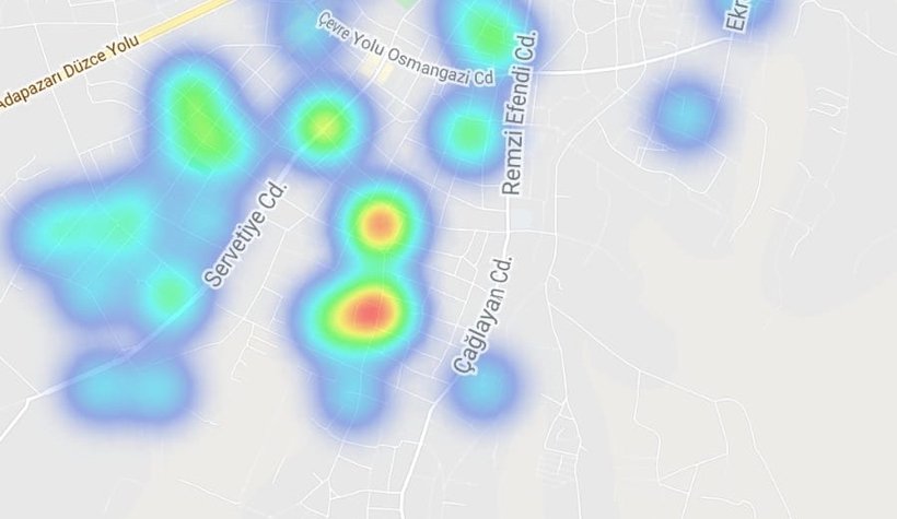 İşte Sakarya'nın ilçe ilçe korona haritası