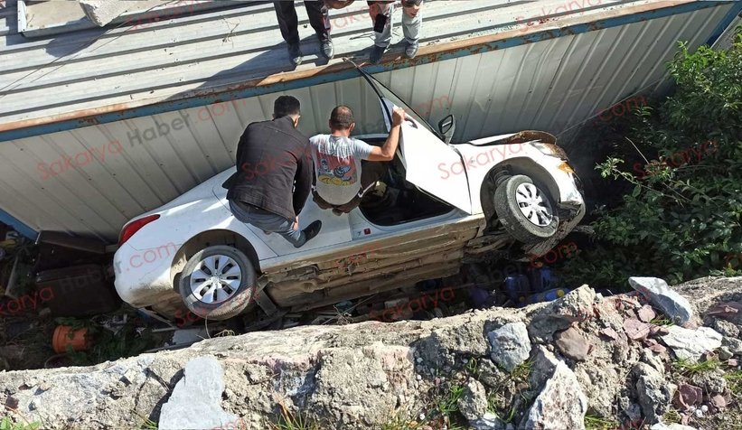 İstinat duvarından aşağı düştü