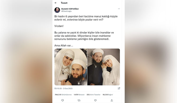 İstismar davası hakkında tepki çeken paylaşım!