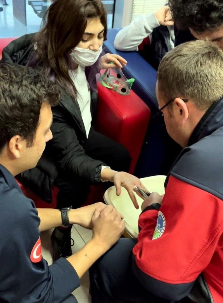 İtfaiyeden yüzük operasyonu