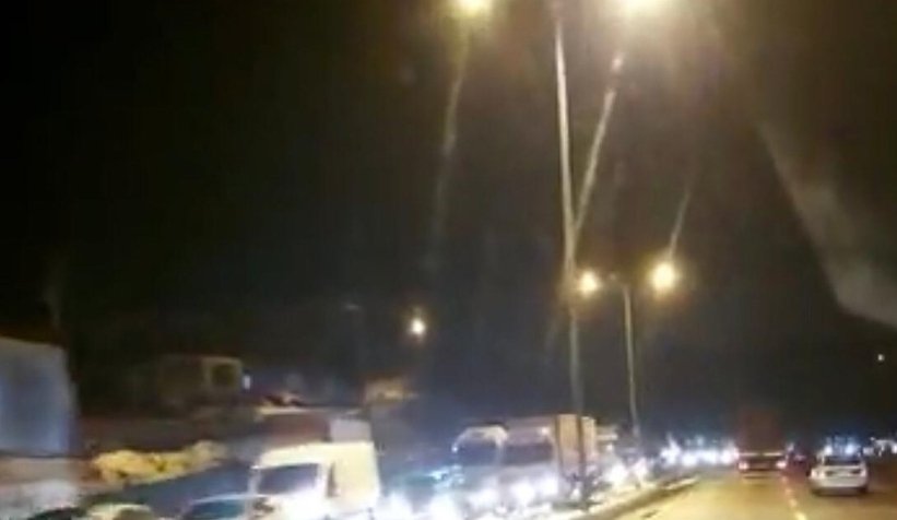 İzmit yolu kapandı