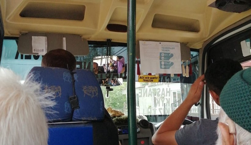 Kadın yolculara diklenmişti, cezayı yedi