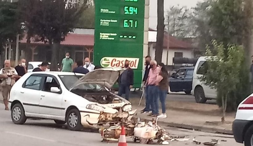 Kafa kafaya böyle çarpıştılar