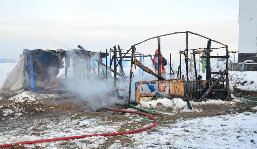 Kaldıkları baraka yanmıştı, Vali talimat verdi