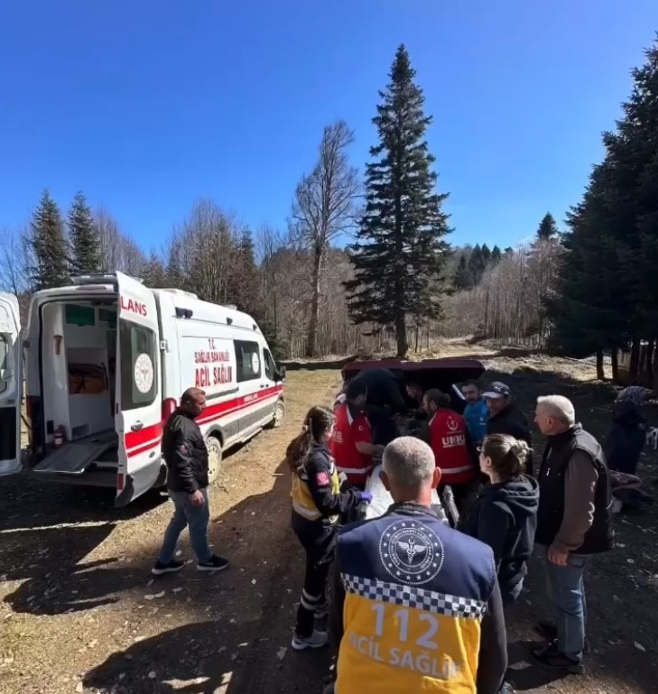 Kaldirik otu toplarken bacağını kırdı, UMKE ekibince kurtarıldı