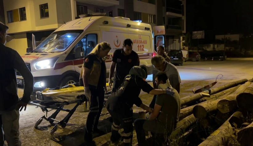 Kamyona ok gibi saplandı