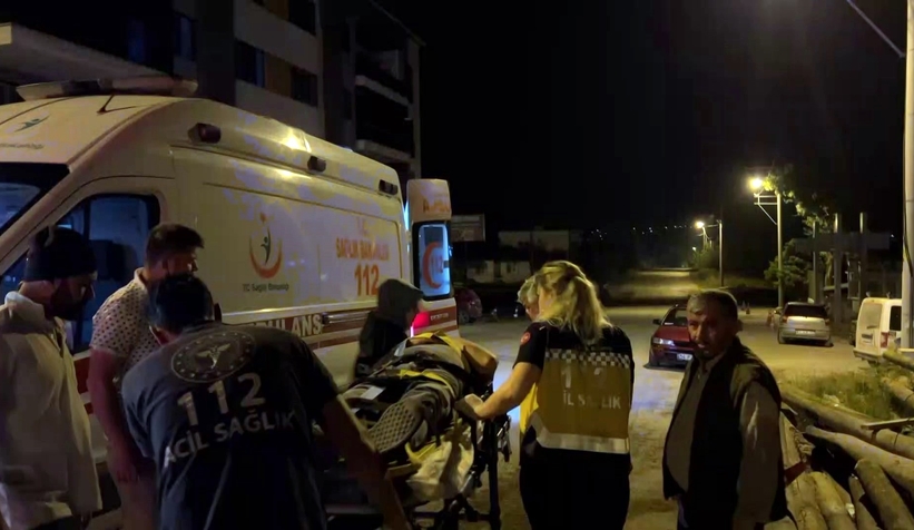 Kamyona ok gibi saplandı