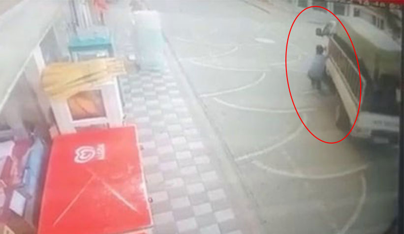 Kamyoneti durdurmak için seferber oldular