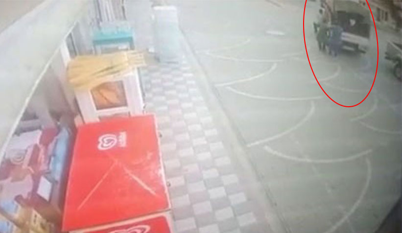 Kamyoneti durdurmak için seferber oldular