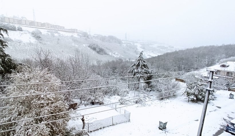 Kar geri döndü; Sakarya güne böyle uyandı