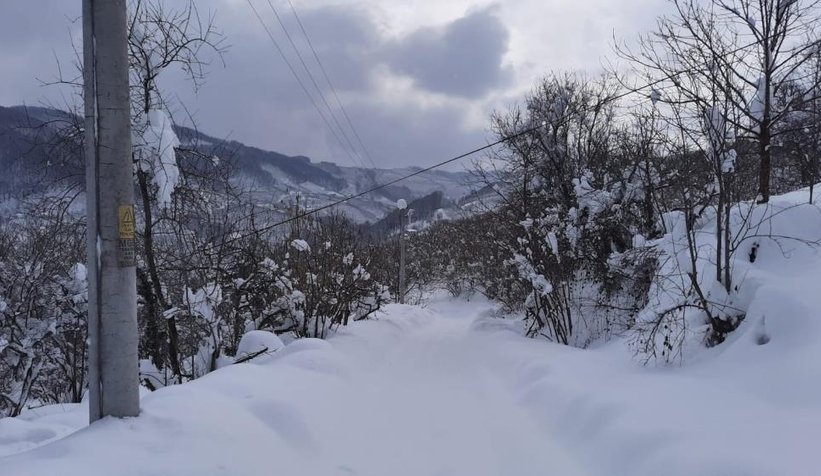 Kar kalınlığı 1,5 metreyi buldu
