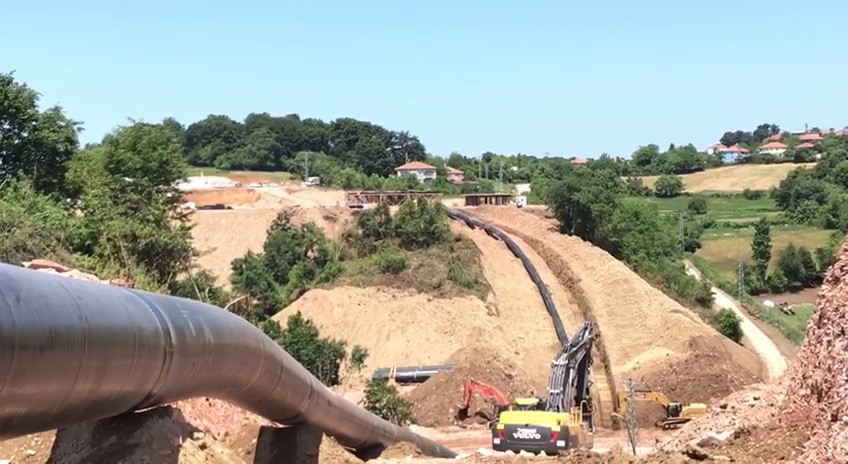 Karadeniz gazı için borular döşenmeye başlandı