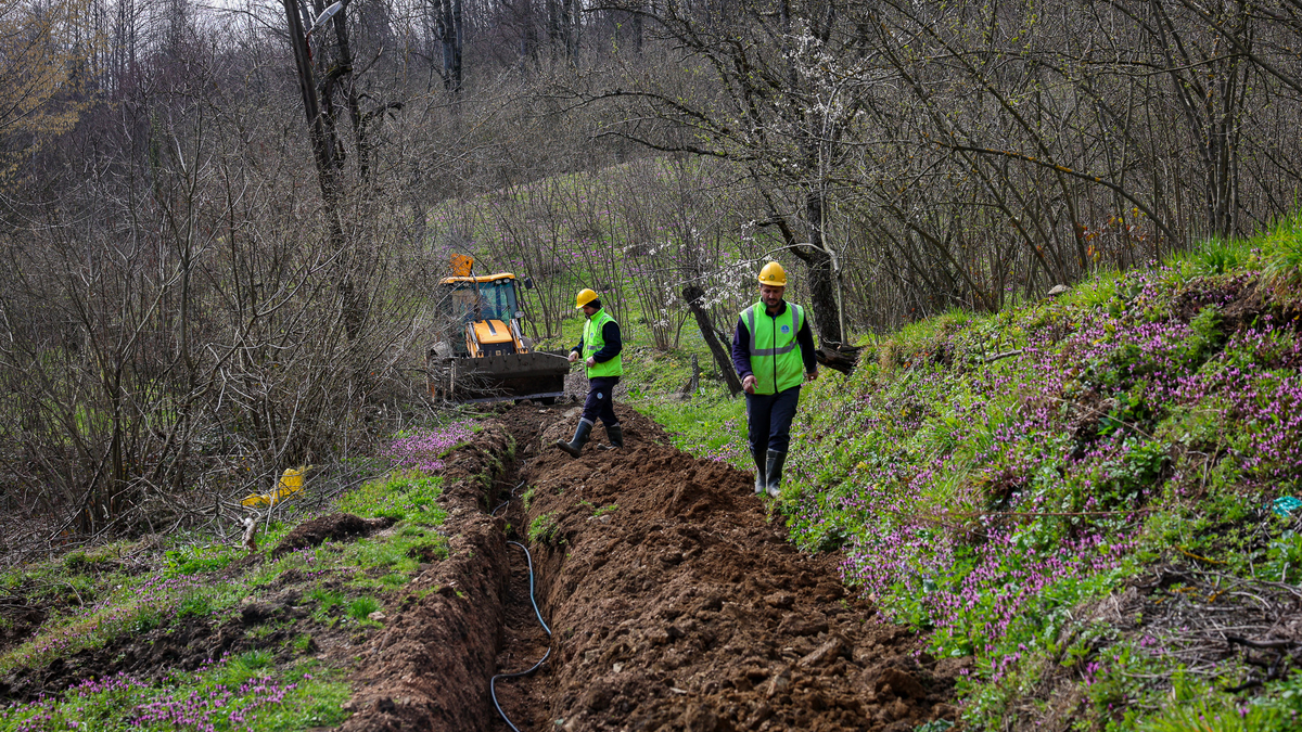Karadere’ye 13 kilometrelik içme suyu hattı