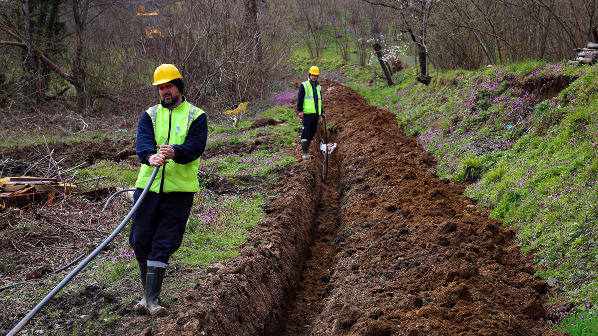Karadere’ye 13 kilometrelik içme suyu hattı